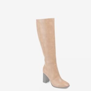 Journee Collection Tan Heeled Boots